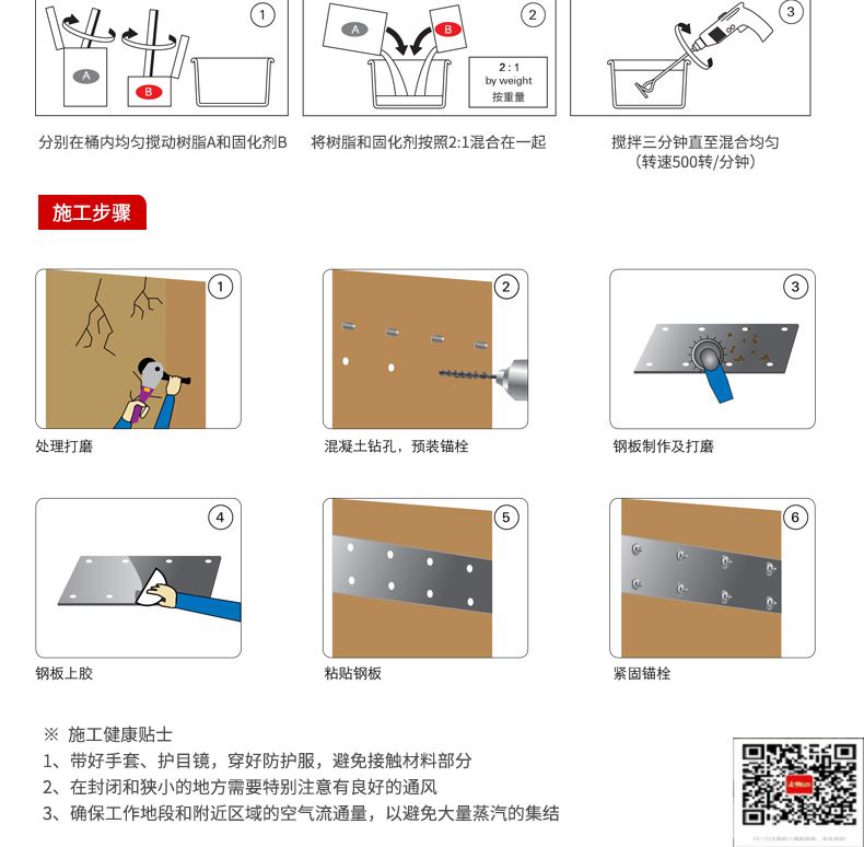 包钢惠阳粘钢加固施工过程